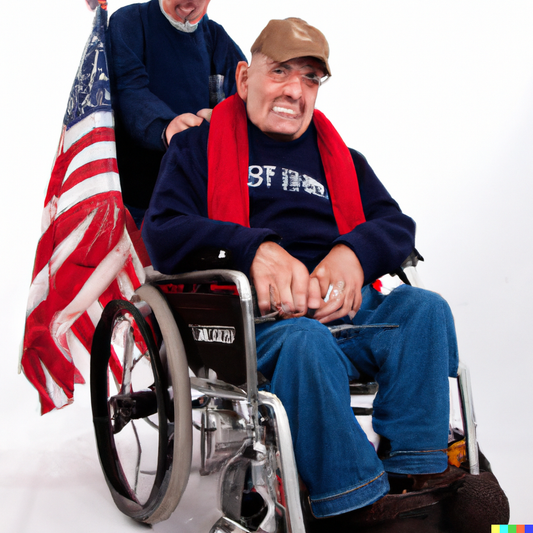 Veteran in wheelchair